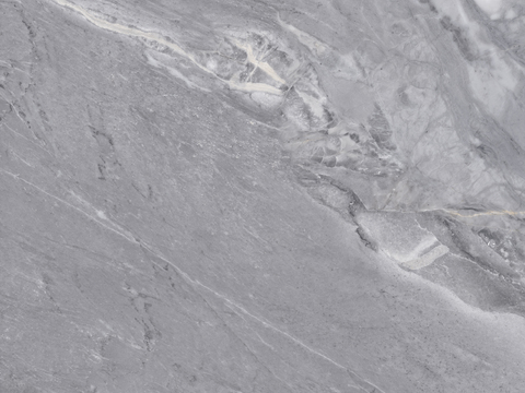 Grey Super Clear Marble Rock Slab