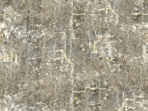 Seamless warm gray old damaged concrete cement wall ground