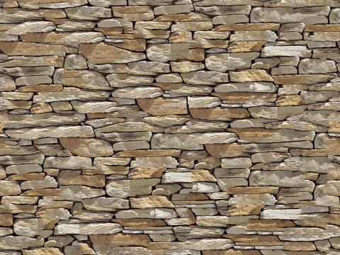 Seamless outdoor architectural culture stone rock stone mosaic wall brick wall ground