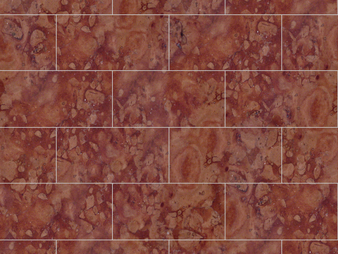 Seamless Modern Red Marble Stone Geometric Splicing Parquet Pattern Tile Floor Tile Wall Tile