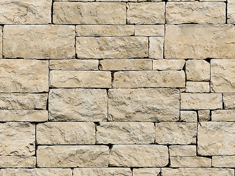 Seamless Beige Outdoor Building Culture Stone Block Granite Wall Tile Wall Floor