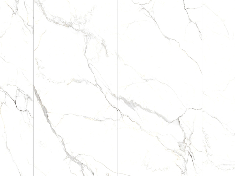 White Super Clear Marble Stone Rock Slab