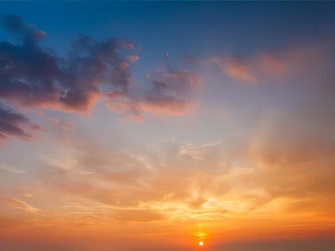 dusk white clouds