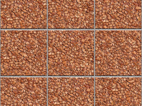 Seamless outdoor brick sidewalk road ground square brick