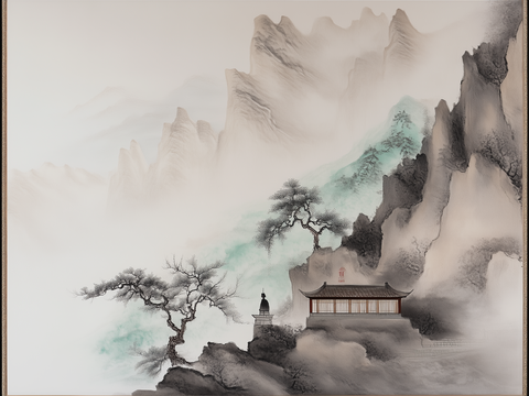 New Chinese ink landscape painting