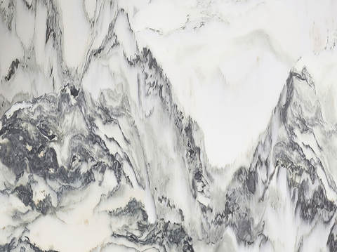 New Chinese Landscape Marble Stone Rock Slab