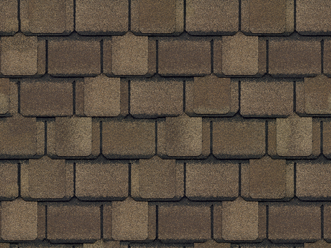 Seamless villa building roof asphalt tiles