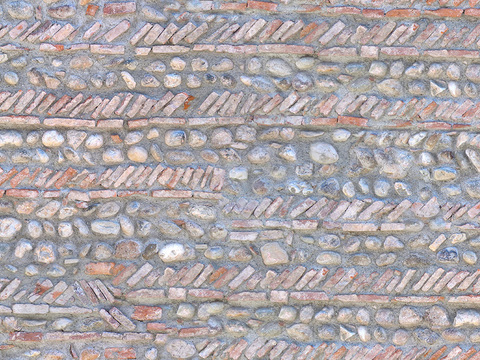 Seamless red brick wall outdoor wall ground