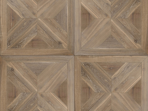 Seamless Geometric Parquet Textured Wood Floor