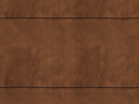 Dark brown textured sewn leather