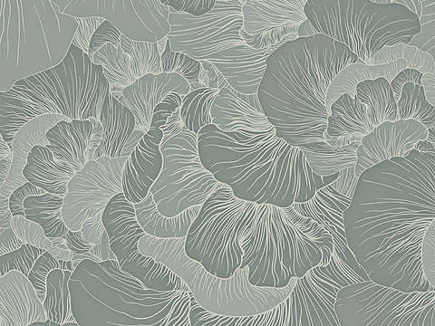 Plant leaves wallpaper mural