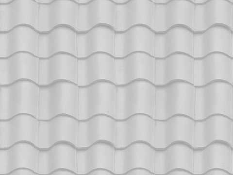 Seamless villa building roof clay ceramic tiles