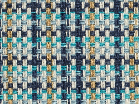 Seamless ocean blue outdoor sofa fabric