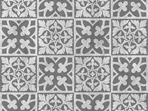 Seamless Retro Cement Concrete Stone Geometric Patchwork Pattern Tile Tile Floor Tile Wall Tile