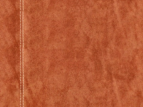 Red-brown textured leather with stitching