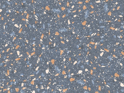 Colored large particle terrazzo