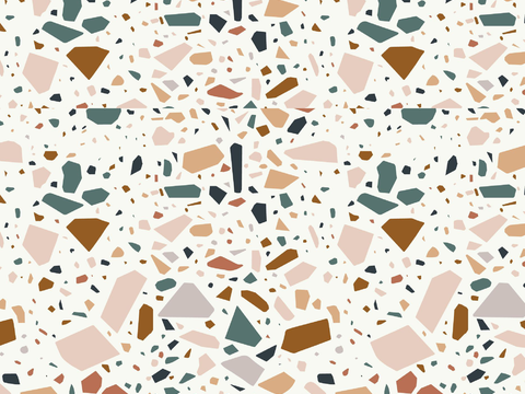 Colored large grain terrazzo brick