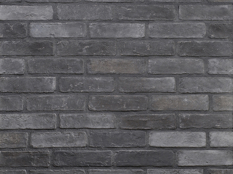 Black brick wall culture stone