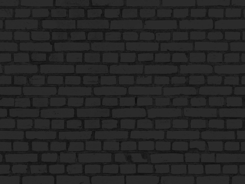 Seamless black old red brick wall ground