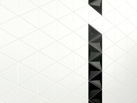 White Triangle Mosaic