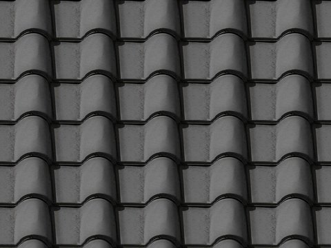 Seamless villa building roof clay ceramic tiles