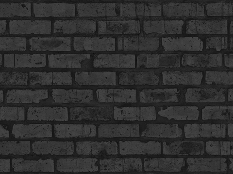 Seamless black old red brick wall ground