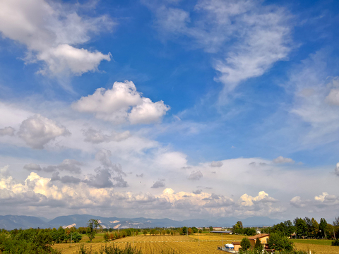 Cloudy sky landscape landscape