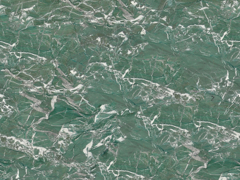 Seamless Green Large Flower Green Marble Rock Slab Tile