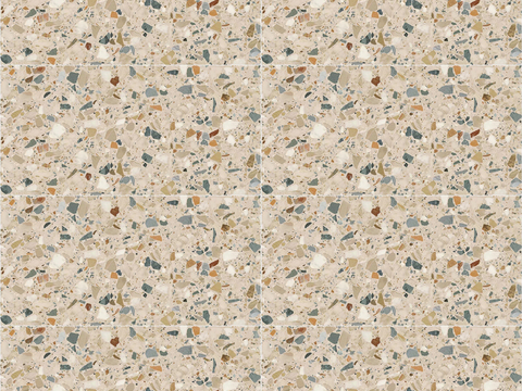 Warm terrazzo brick