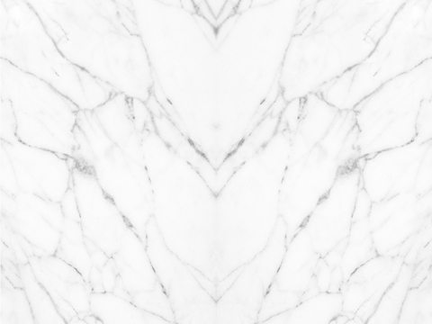 White symmetrical marble stone slab