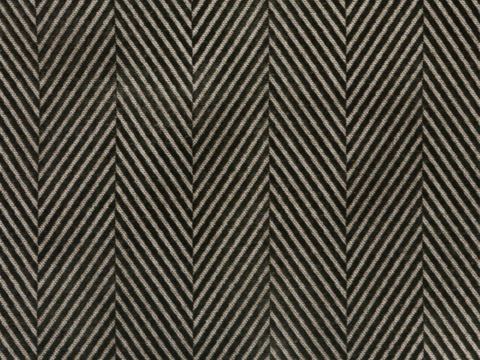 dark gray Herringbone Cotton Linen Plush Fabric