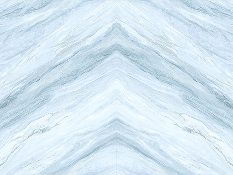 Light blue symmetrical marble stone slab