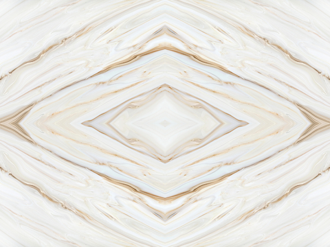 White symmetrical marble stone slab