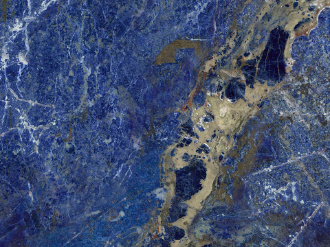 Blue marble stone slab