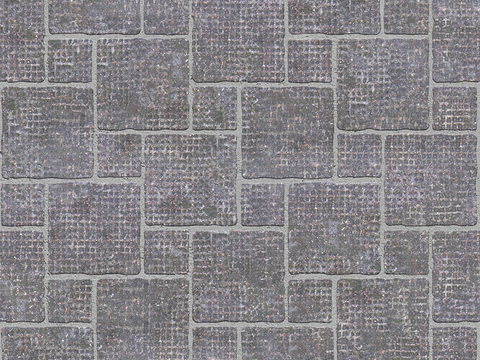 Seamless outdoor brick sidewalk road ground square brick