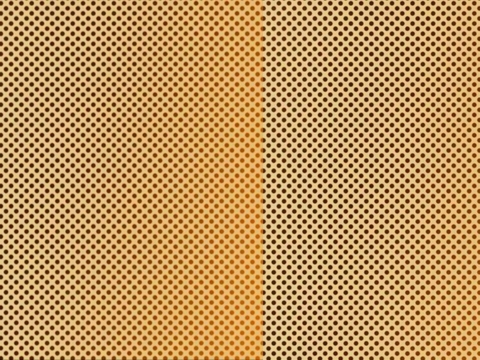 Seamless Gold Perforated Panel