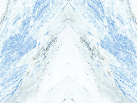 White symmetrical marble stone slab