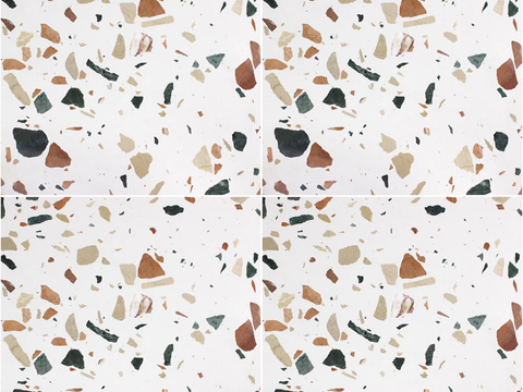 Small fresh color large particle terrazzo