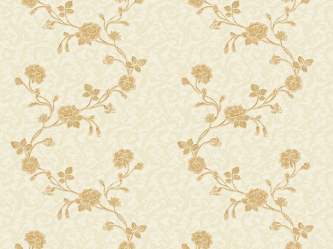 Seamless Modern European Style Floral Pattern Wallpaper Wallpaper Wall Cloth