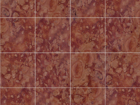 Seamless Modern Red Marble Stone Geometric Splicing Parquet Pattern Tile Floor Tile Wall Tile