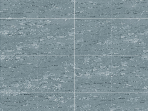 Seamless Modern Blue Marble Stone Geometric Splicing Parquet Pattern Tile Floor Tile Wall Tile