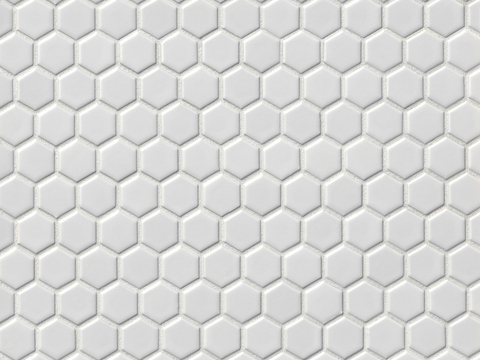 White honeycomb mosaic kitchen and bathroom mosaic