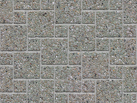 Seamless outdoor brick sidewalk road ground square brick