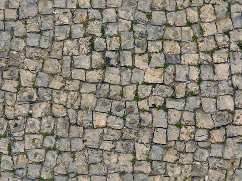 Seamless outdoor brick sidewalk road ground square brick