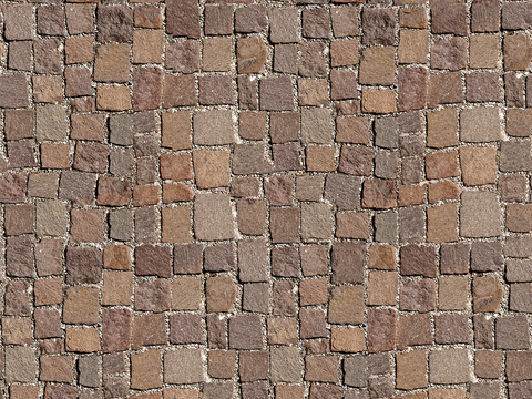 Seamless outdoor brick sidewalk road ground square brick