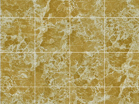 Seamless Modern Yellow Marble Stone Geometric Splicing Parquet Pattern Tile Floor Tile Wall Tile