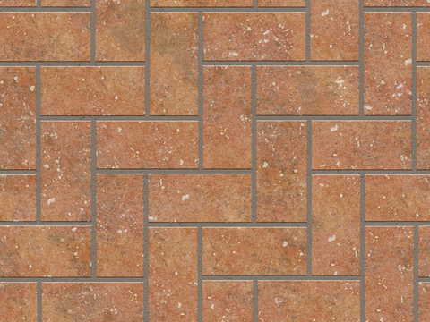 Seamless outdoor brick sidewalk road ground square brick