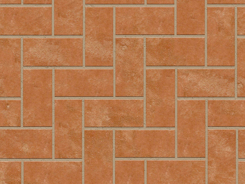 Seamless outdoor brick sidewalk road ground square brick