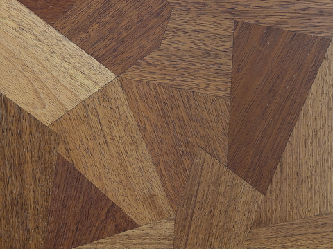 Geometric Parquet Wood Floor