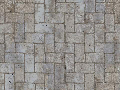 Seamless outdoor brick sidewalk road ground square brick